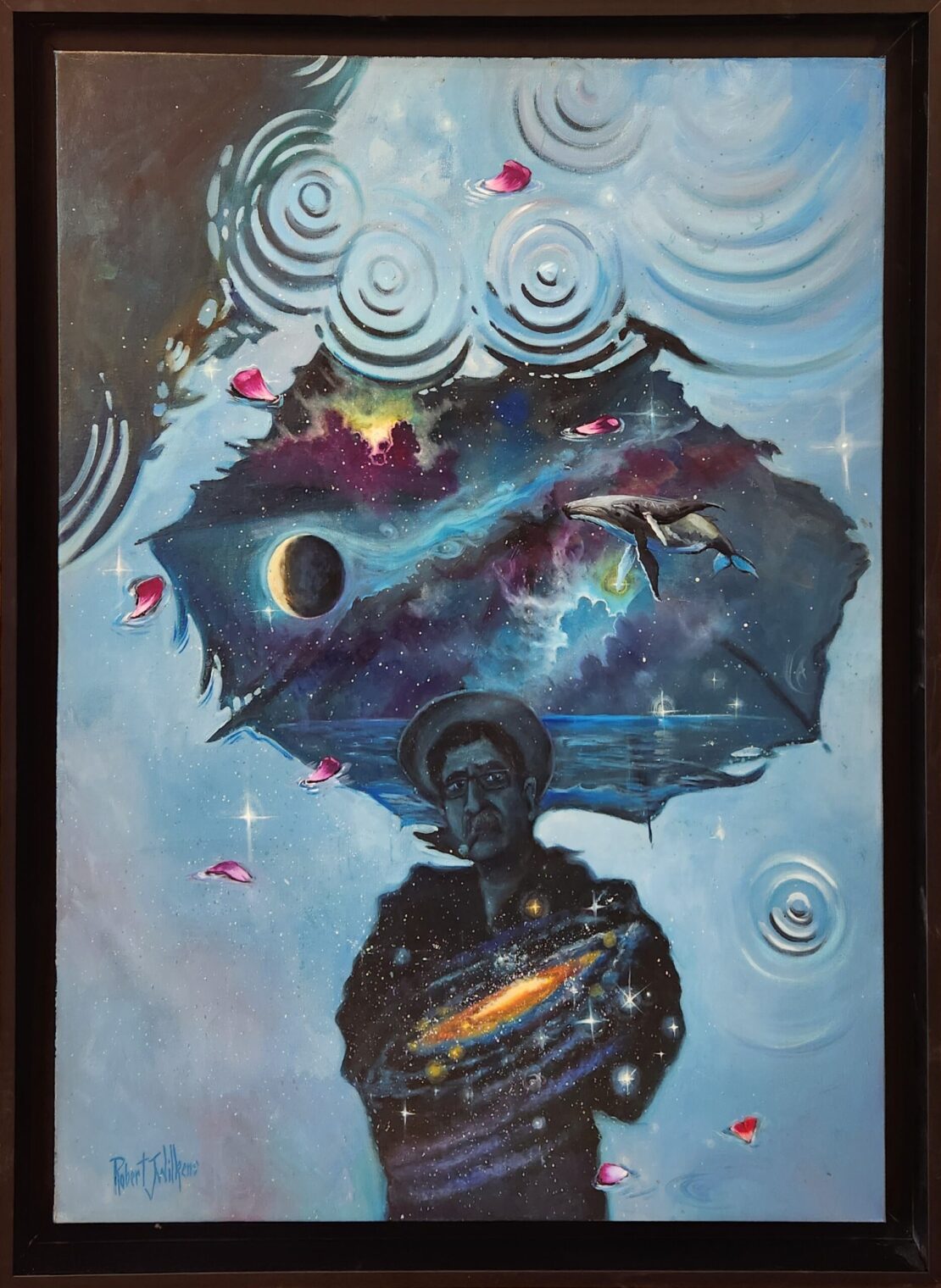 Universe and Man - Robert J. Wilkens - 43.5" x 34" - Oil on Canvas