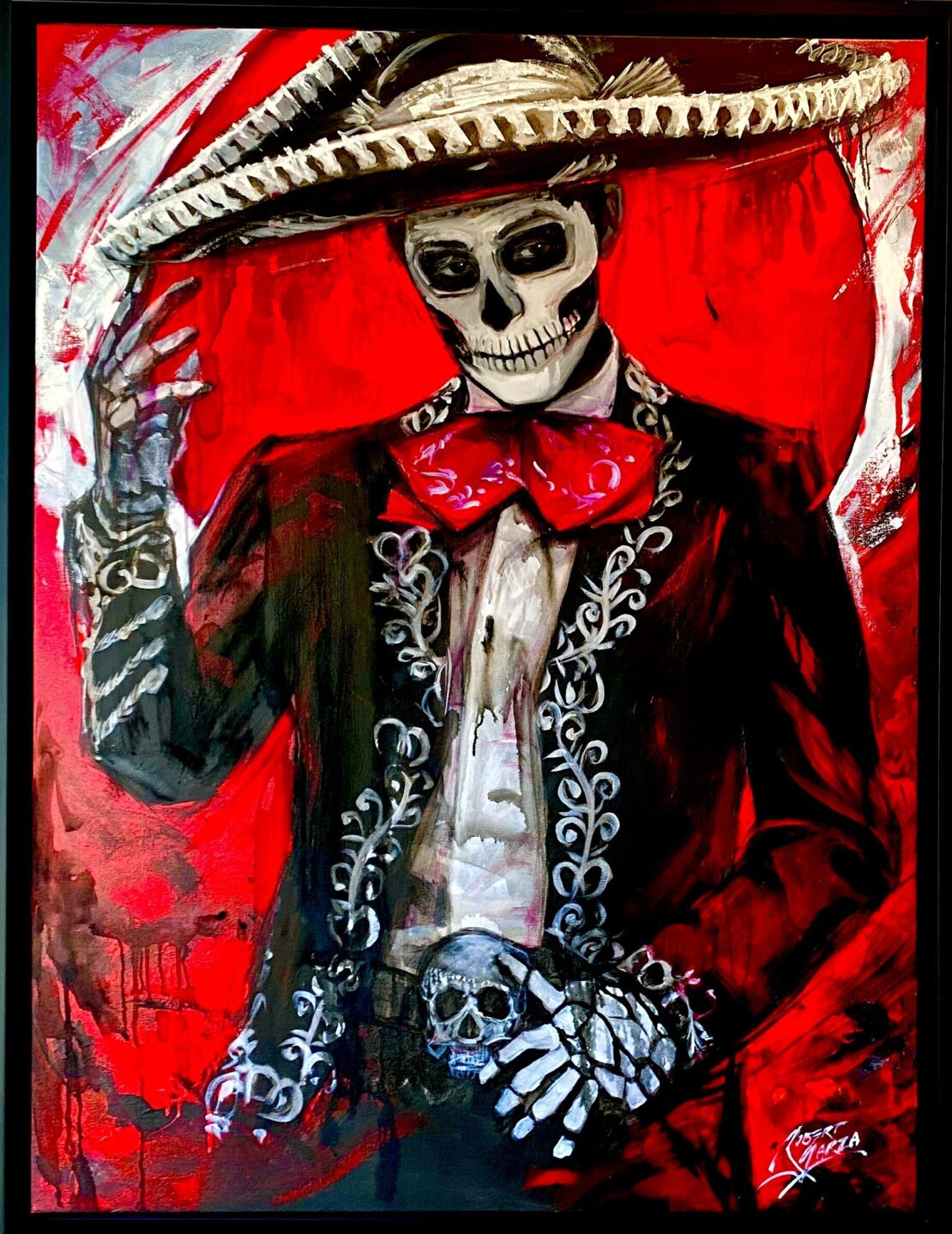 Greetings - Robert Garza - 40” x 30” - Oil & Acrylic on Canvas