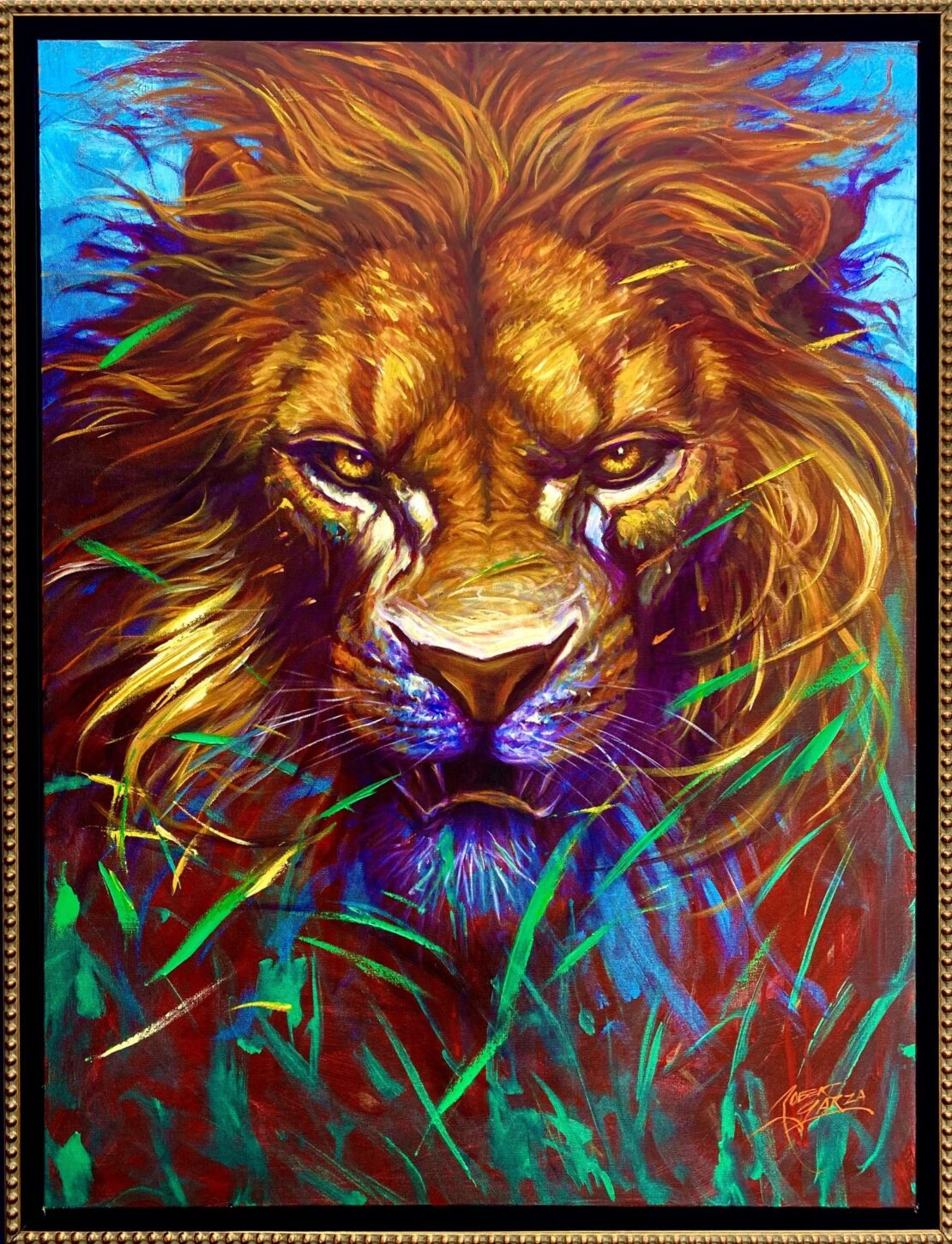 The Beast Within - Robert Garza - 42.5” x 32.5” - Oil & Acrylic on Canvas