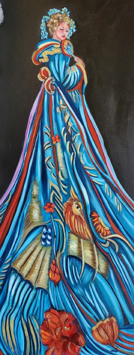 All Dressed Up - Lolli Hollsten - 16'' x 40'' - Oil on Canvas