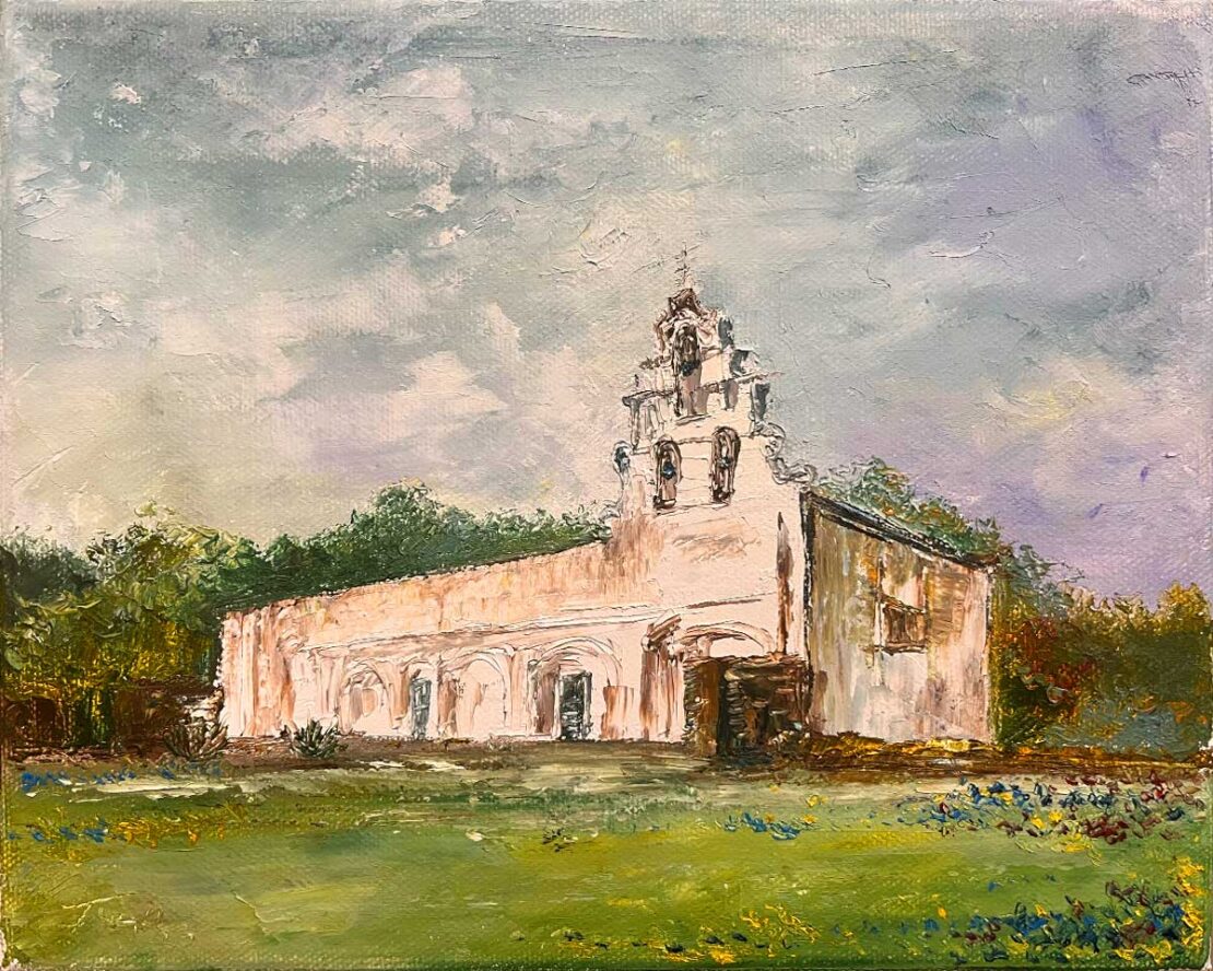 Mission San Juan - Joao Quiroz - 8" x 10" - Oil on Canvas