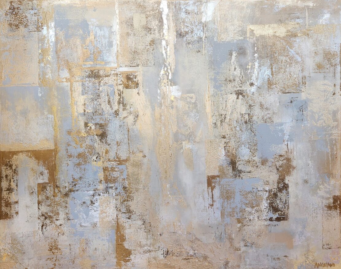 Champagne - Kim Anguiano - 48" x 60" - Mixed Media on Canvas