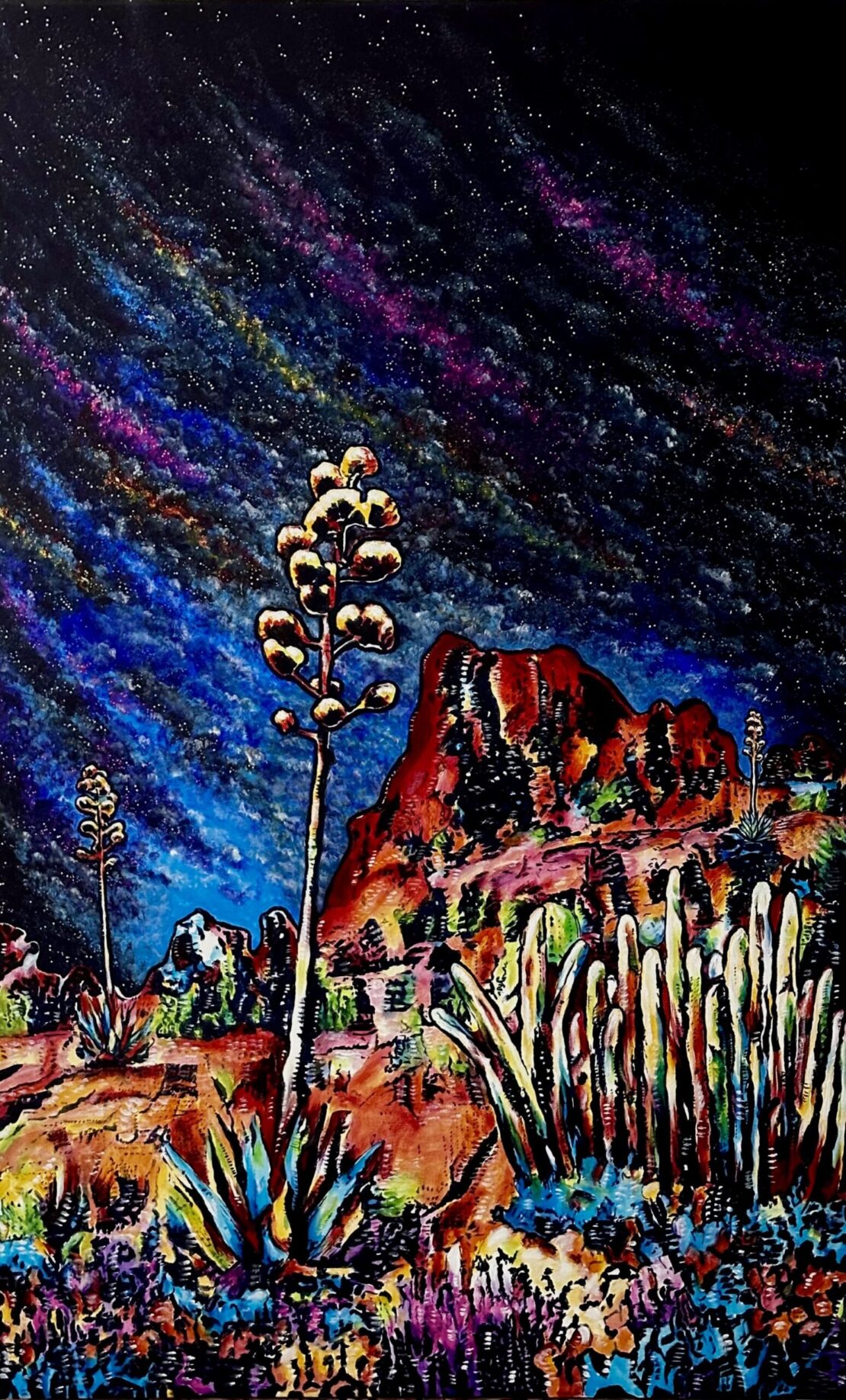 Sedona's Broken Arrow Trail  -  Jose Antonio Ayala  - 48" x 30" - Acrylic on Canvas