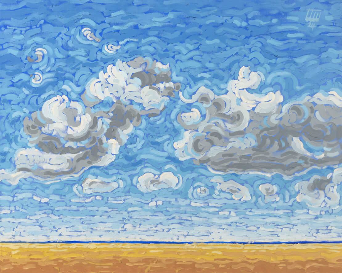 Wheat Clouds No. 1  -  Timothy Watters  - 24" x 30" - Oil on Canvas