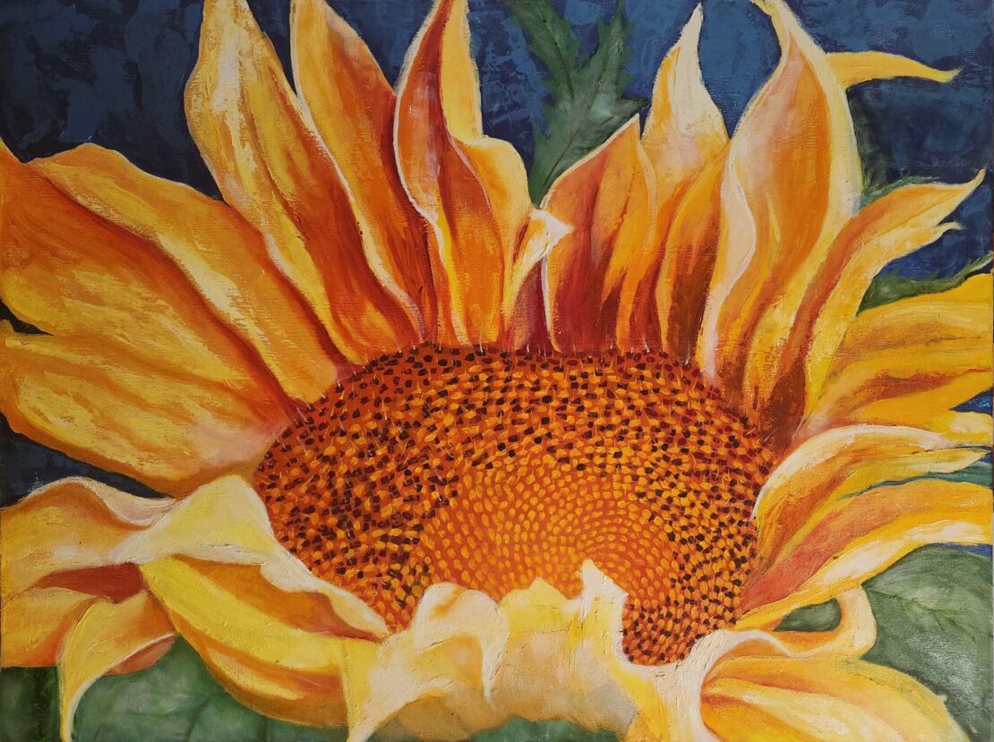 Sunflower  -  Sandra Richmond  - 30" x 40" - Acrylic on Canvas