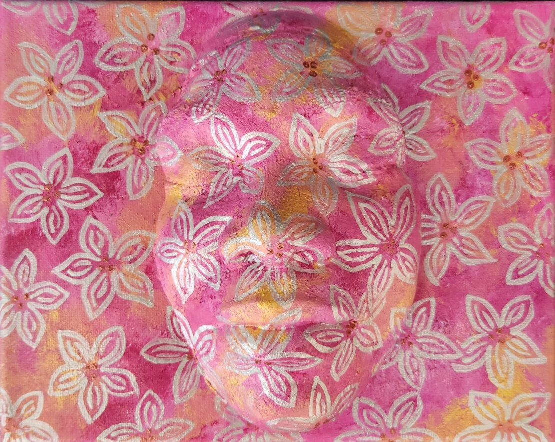 Floral Dreams  -  David Anthony Garcia  - 8 x 10" -  Mask on Canvas