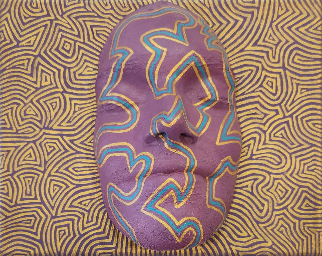 Patterns  -  David Anthony Garcia  - 8 x 10" -  Mask on Canvas